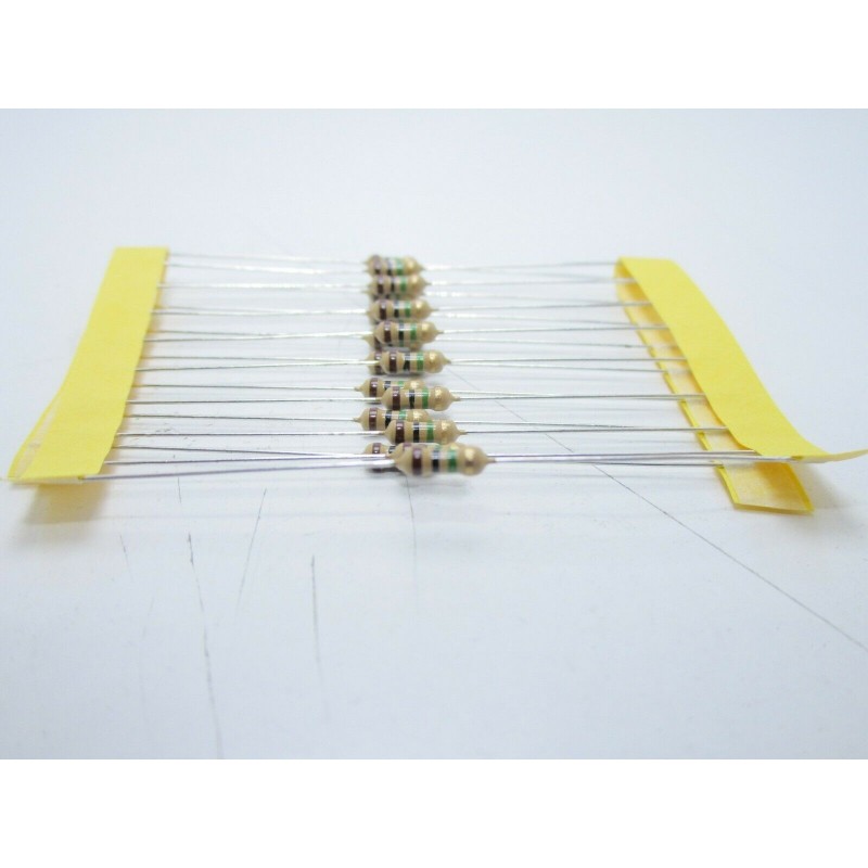 20pz Resistore resistenza strato di carbone tht 1/w 1MΩ 1M ±5% 0,25W Ø 2,3x6mm