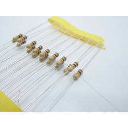 20pz Resistore resistenza strato di carbone tht 1/w 10KΩ 10K 5% 0,25W Ø 2,3x6mm