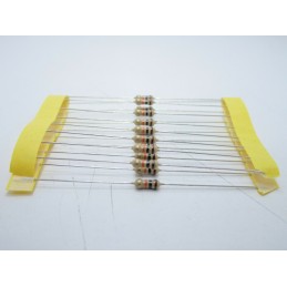20pz Resistore resistenza strato di carbone tht 1/w 10KΩ 10K 5% 0,25W Ø 2,3x6mm