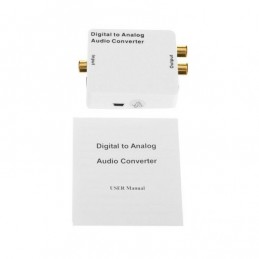 Convertitore audio digitale ottico coassiale ad analogico rca jack 3,5mm cuffie