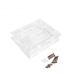 Scatola box contenitore in acrilico trasparente per modulo termostato w1209