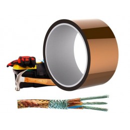 Kapton tape nastro adesivo termico 50mm 33 m alte temperature protezione termica