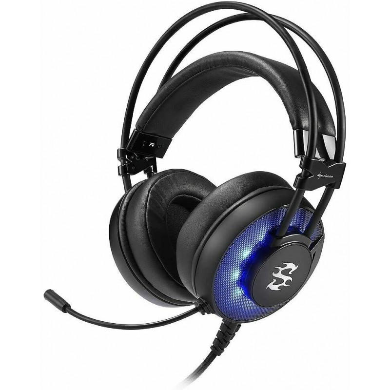Cuffie usb a filo per gaming surround Skiller Sharkoon SGH2 con microfono volume Cuffie usb a filo per gaming surround Skiller Sharkoon SGH2 con microfono volume